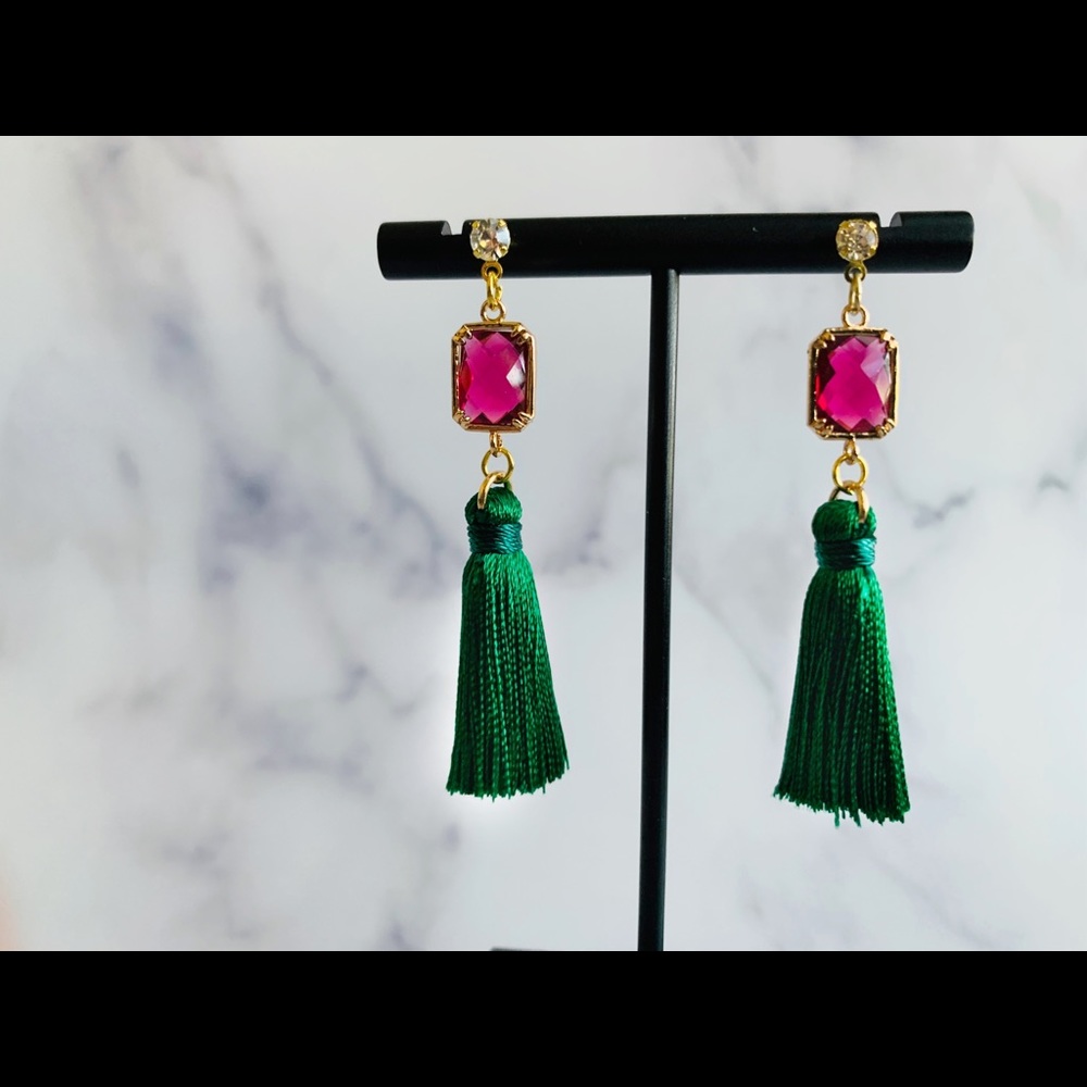 Berry Colored Earrings